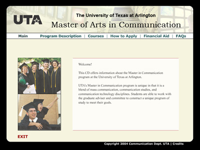 UTA MA in Communication CD