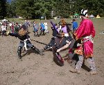 Boots and Odie vs. Astrianna and ?, Sparhawk reeving