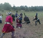Squeak vs. Odie and Boots, Verana, Phocion and Sparhawk reeving