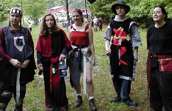 sir squeak!, squire willow, sir liz, ?, maeve